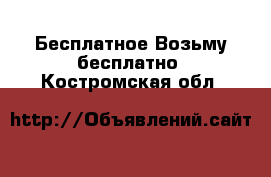 Бесплатное Возьму бесплатно. Костромская обл.